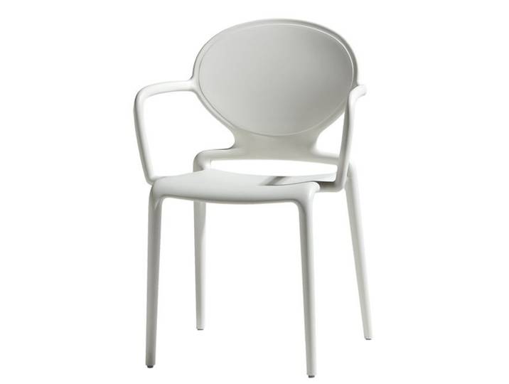 4 Chaises design GIO à accoudoirs - intérieur et extérieur