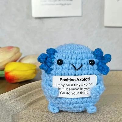 Uplifted Finds Artisan Emotional Support Plush   Handmade Creative Crochet Totem   Executive Desktop & Home Studio Sanctuary Decor h4
