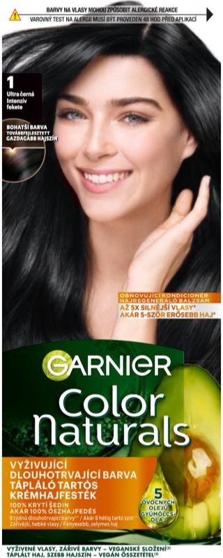 Garnier Color Naturals Creme coloration cheveux teinte 1 Ultra Black 1 pcs