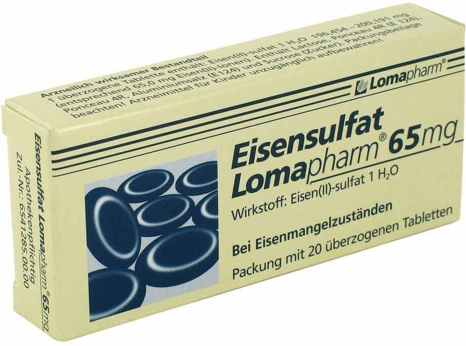 Eisensulfat Lomapharm 65mg