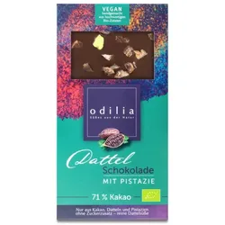 odilia Dattel Schokolade mit Pistazie 71% Kakao bio