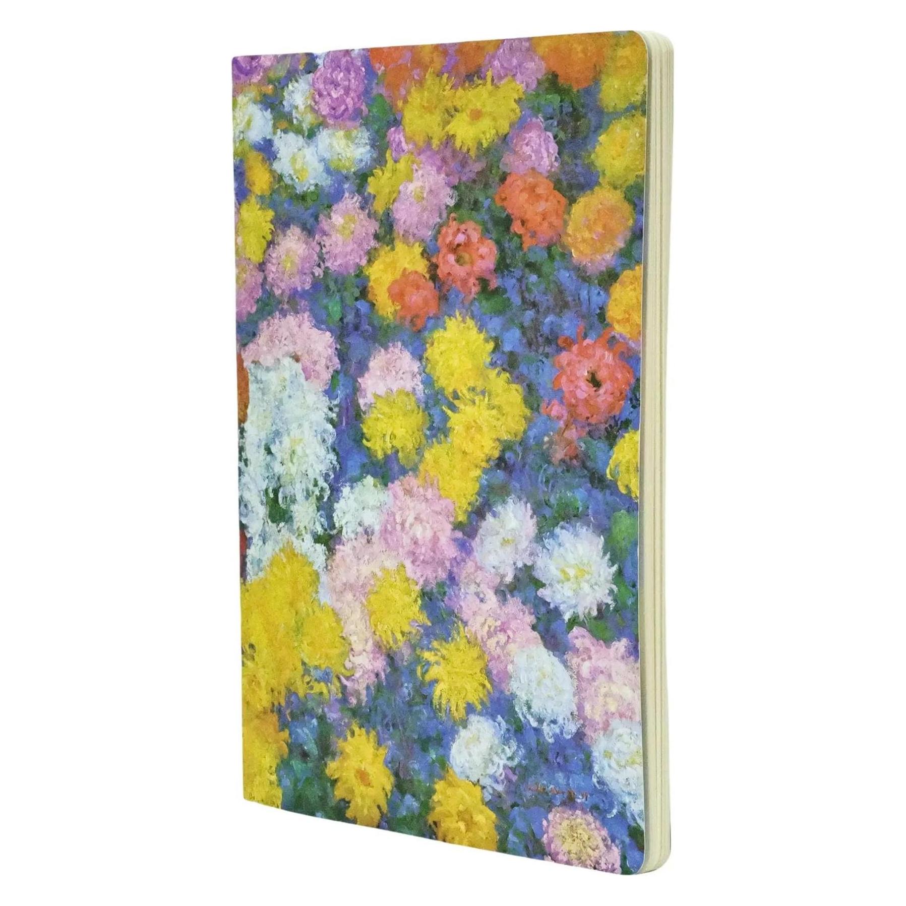 Paperblanks Notizheft Chrysanthemen A4, liniert, mehrfarbig (A4, Liniert, Harter Einband) (CBD6268)