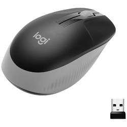 Logitech M190 Maus Funk Optisch Mittelgrau 3 Tasten 1000 dpi 910-005906