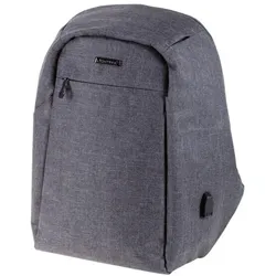 Jüscha Laptoprucksack »LOCKPACK« anthrazit grau, 31x45x15 cm