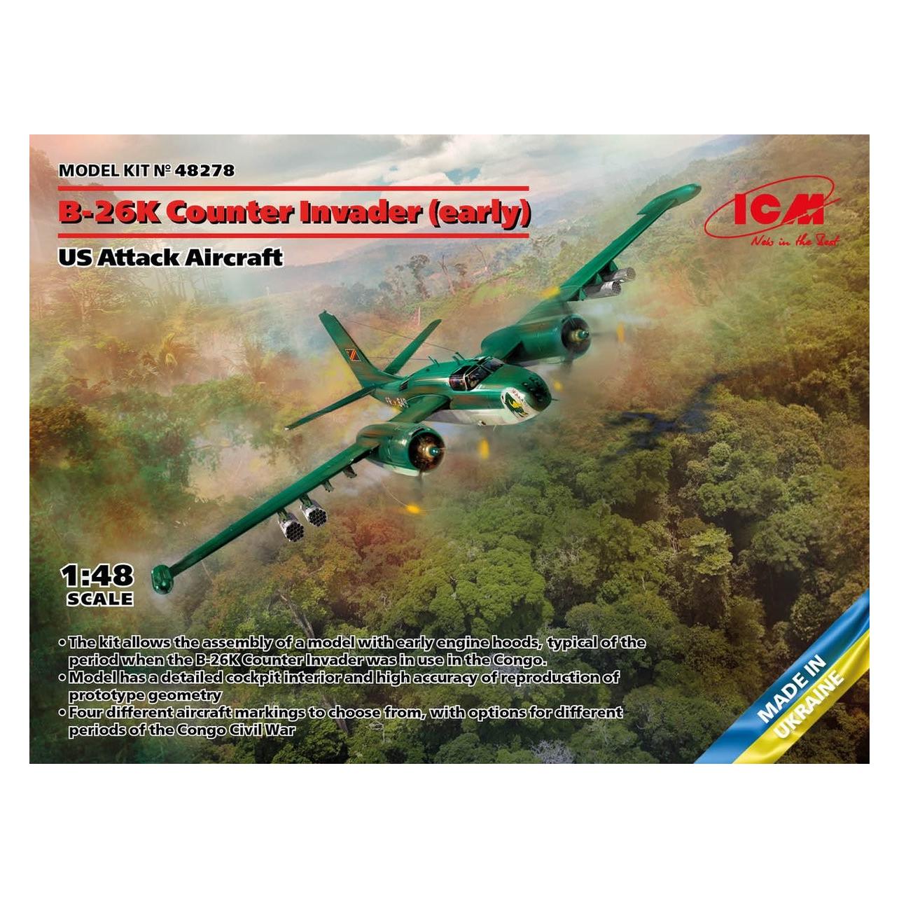 ICM B-26K Counter Invader (early), US Attack Aircraft (48278)