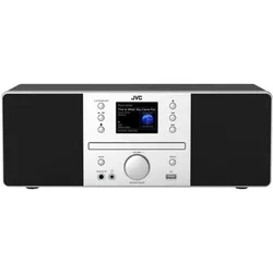 JVC RD-E874B (DAB+, FM, Bluetooth), Radio, Schwarz, Silber