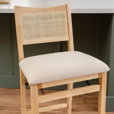 Linon Home Decor Linon Bauer Cane Back Folding Counter Stool