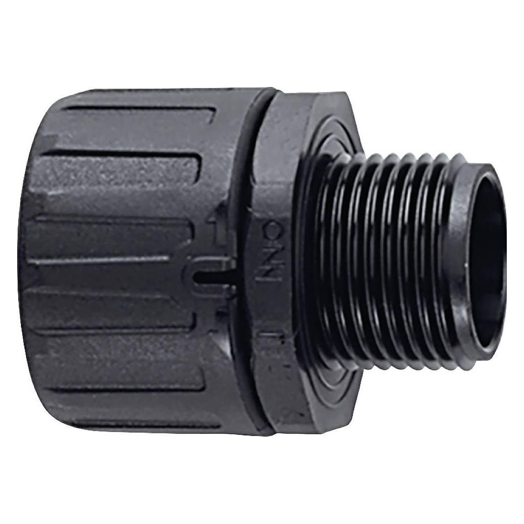 HellermannTyton Anschlussarmatur Nennweite=67 schwarz gerade (HG-67-S-M63 BK)