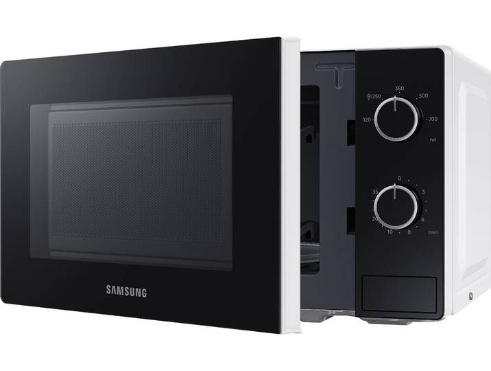 SAMSUNG Mikrowelle MS20A3010AHEG , weiß, B:44cm H:25,9cm T:33,7cm, Mikrowellen, Einfache Handhabung in schickem Design, Mikrowelle