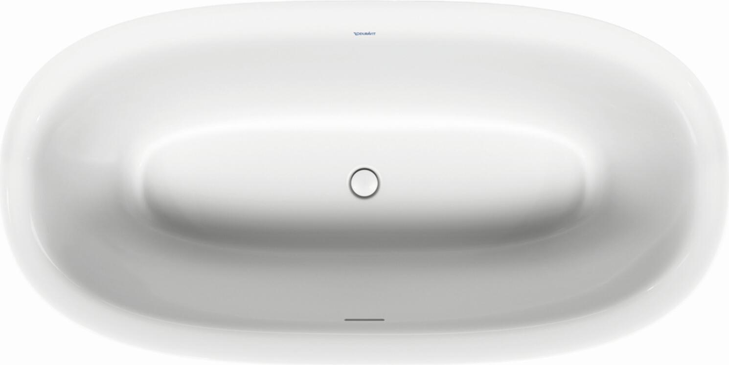 Duravit Oval-Badewanne White Tulip 160x80x48cm, frei., 2 RS, weiß