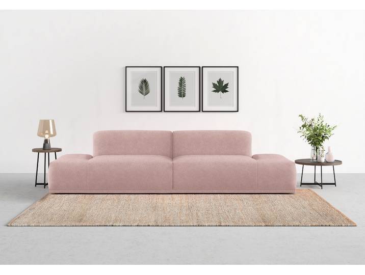 Big-Sofa, 92% Polyester, Lila, 300×107 cm, Gepolstert, Modern, TRENDMANUFAKTUR