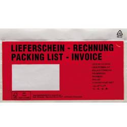 HEAD Dokumententasche 161384300 DIN lang Rot Lieferschein-Rechnung, mehrsprachig mit Selbstklebung 250 St. 1554041