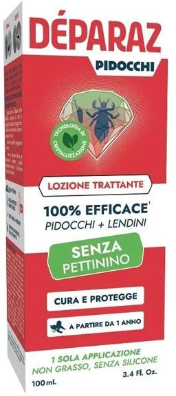 Deparaz Lozione Trattante Anti Pidocchi Per Tutta La Famiglia 100 ml