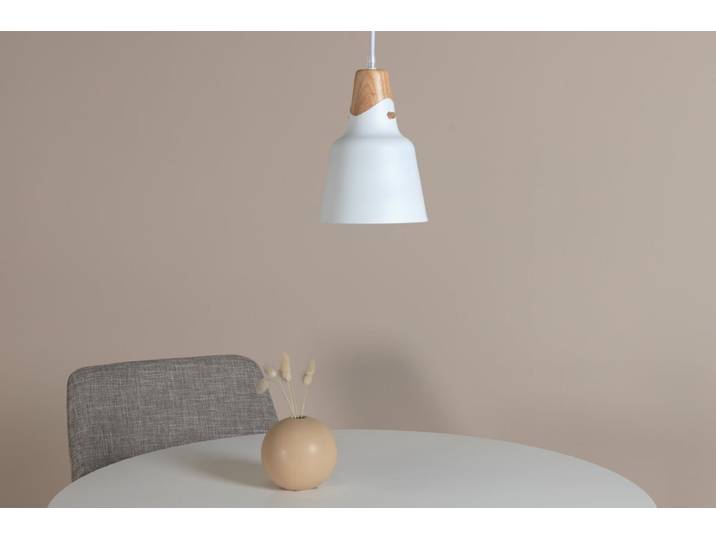 Pendelleuchte „Elegance – Durchdachtes Design mit walnussfarbener Oberfläche - Weiß - Luxusbetten24