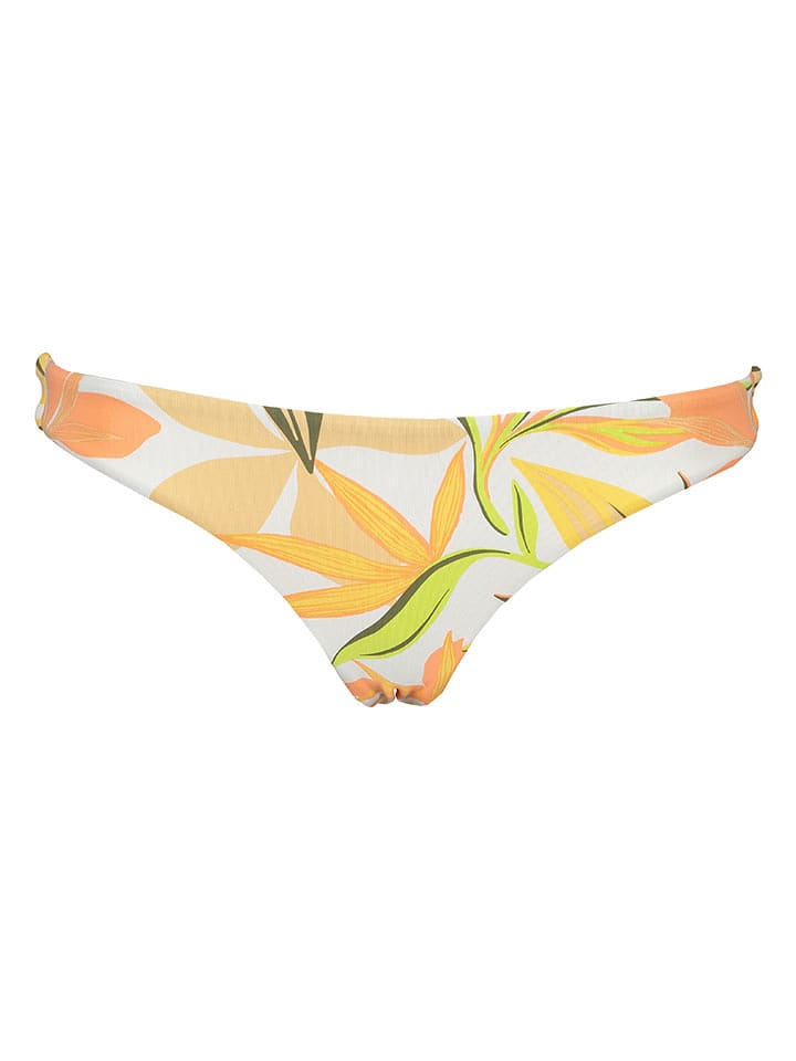 Roxy Bikini-Hose in Weiß/ Gelb/ Orange - M