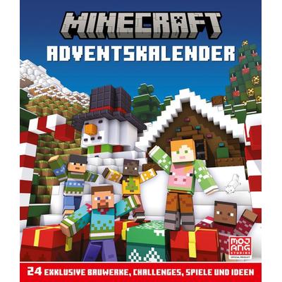 Minecraft Adventskalender. 24 exklusive Bauwerke, Challenges, Spiele und Ideen, Gebundene Ausgabe von Mojang AB, Schneiderbuch, 978-3-505-15200-9