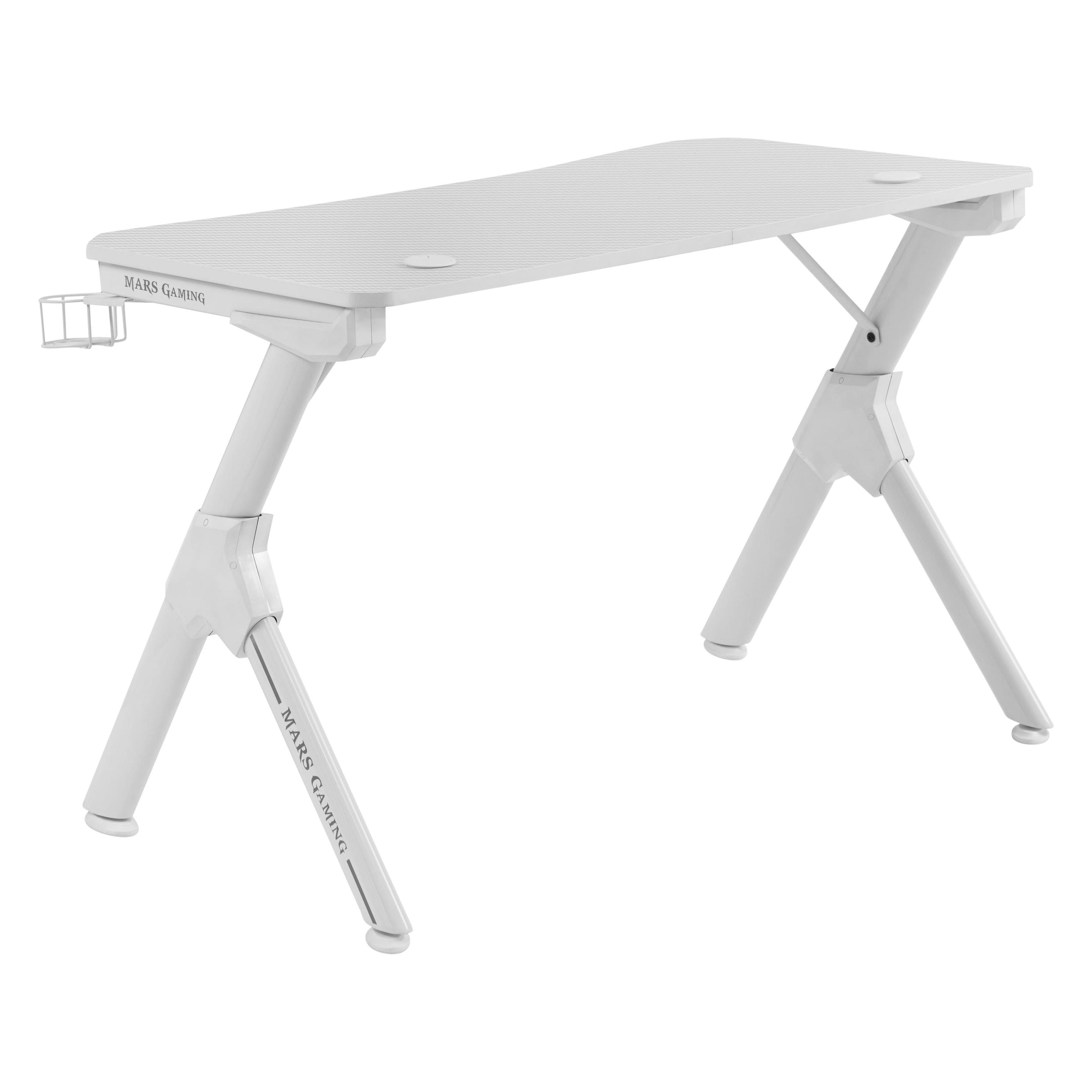 Mars Gaming Bureau Gamer compatible MGD (Blanc) (MGDW)