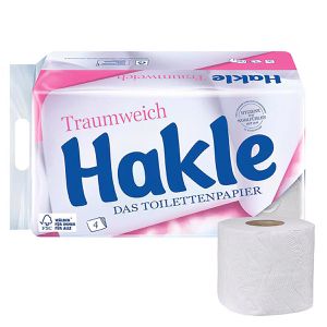 Hakle Toilettenpapier Traumweich, 4-lagig, Tissue, 130 Blatt, 16 Rollen