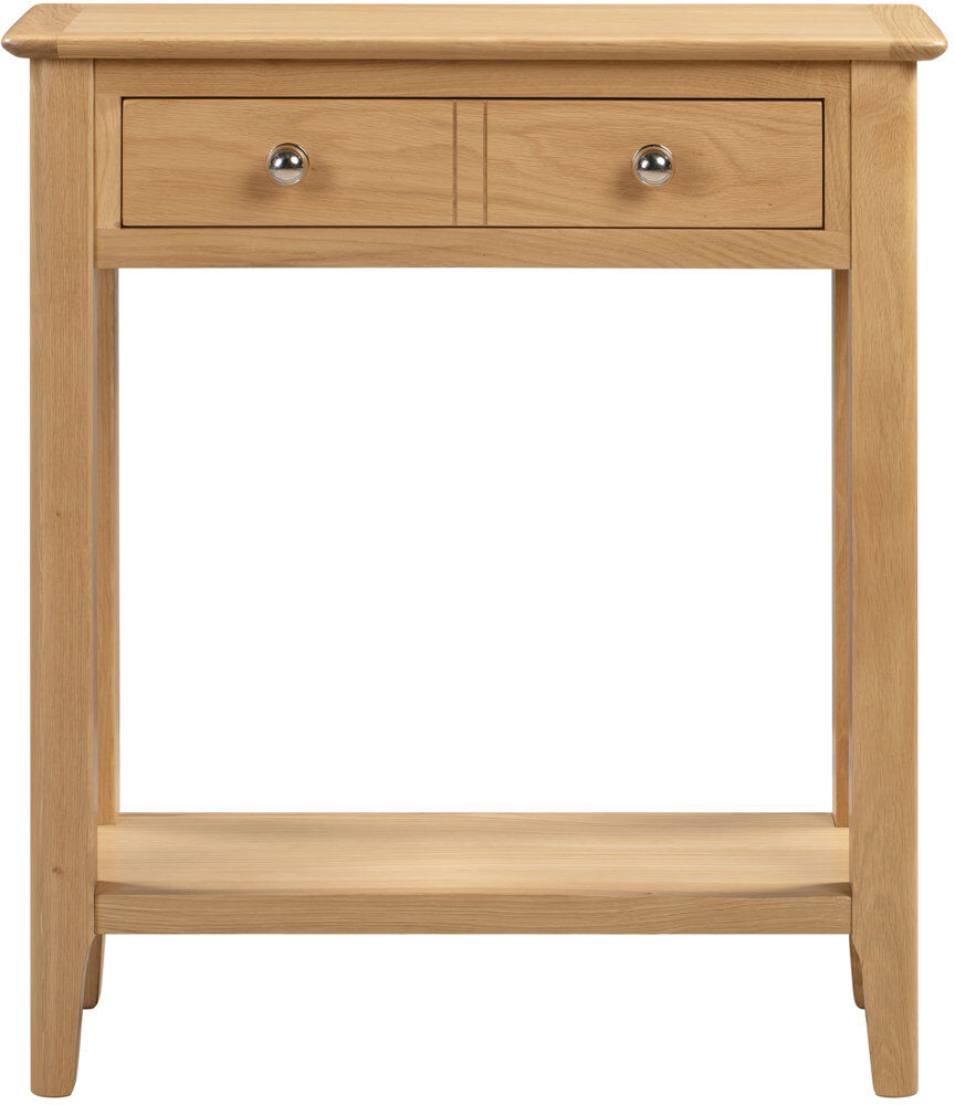 August Grove Mapleview 70cm Console Table Oak 80cm H X 70cm W X 30cm D