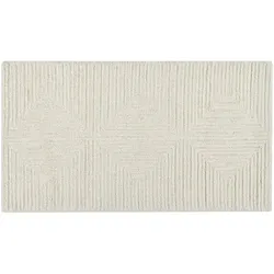 como Handtuft-Teppich   ¦ creme ¦ Wolle,Baumwolle,Synthetische Fasern ¦ Maße (cm): B: 80