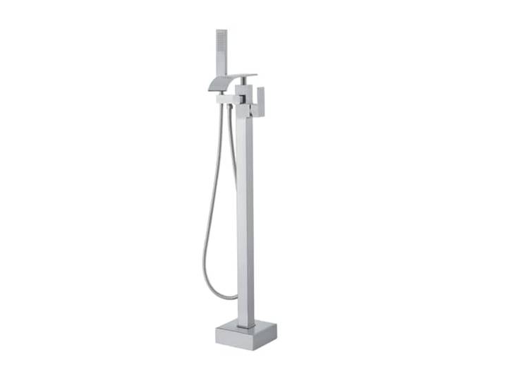 VEVOR Vrijstaande badkraan, vloermontage, vrijstaande badvulling, douchemengkranen, twee watermodi, 360 ° draaibare uitloop, voor baden en douchen, huisdierenbaden, afvoeren toilet spoelen