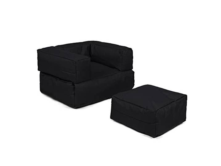WELL HOME MOBILIARIO & DECORACIÓN Sessel + Sitzsack für Kinder für den Außenbereich, Schwarz