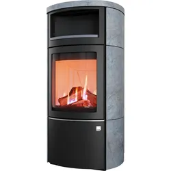 Kaminofen HARK 44-5.1 Flüssiggas H Raumluftabhängig 7,5 kW - Verkleidung: Speckstein - Korpus: Graphit