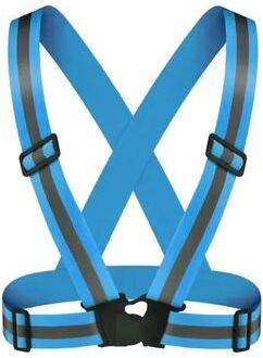 Uplift Treasures Adjustable Reflective Safety Vest For Running And Outdoor Use blue