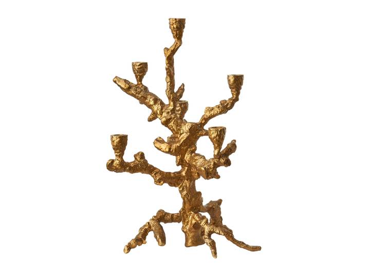 POLSPOTTEN Apple tree kandelaar L 53 cm Goud