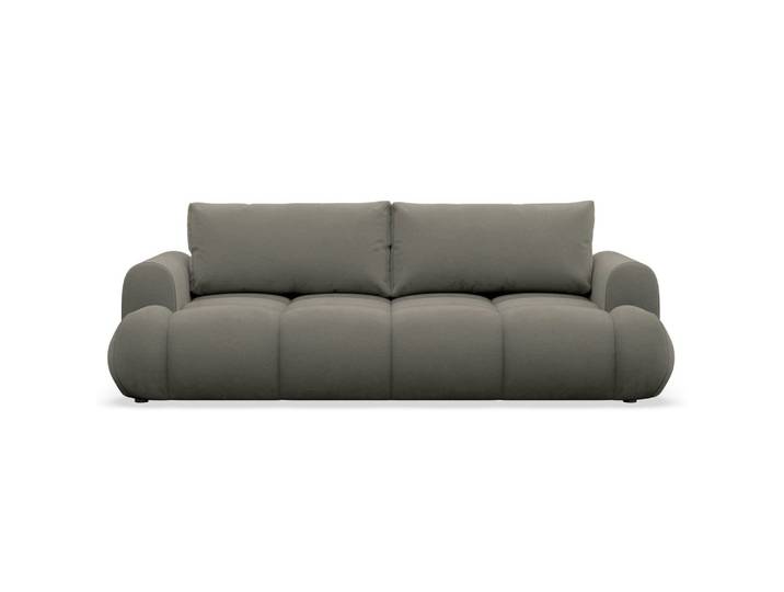 3-SITZER SOFA Ombo Doce Dunkelbeige wasserabweisender Samt
