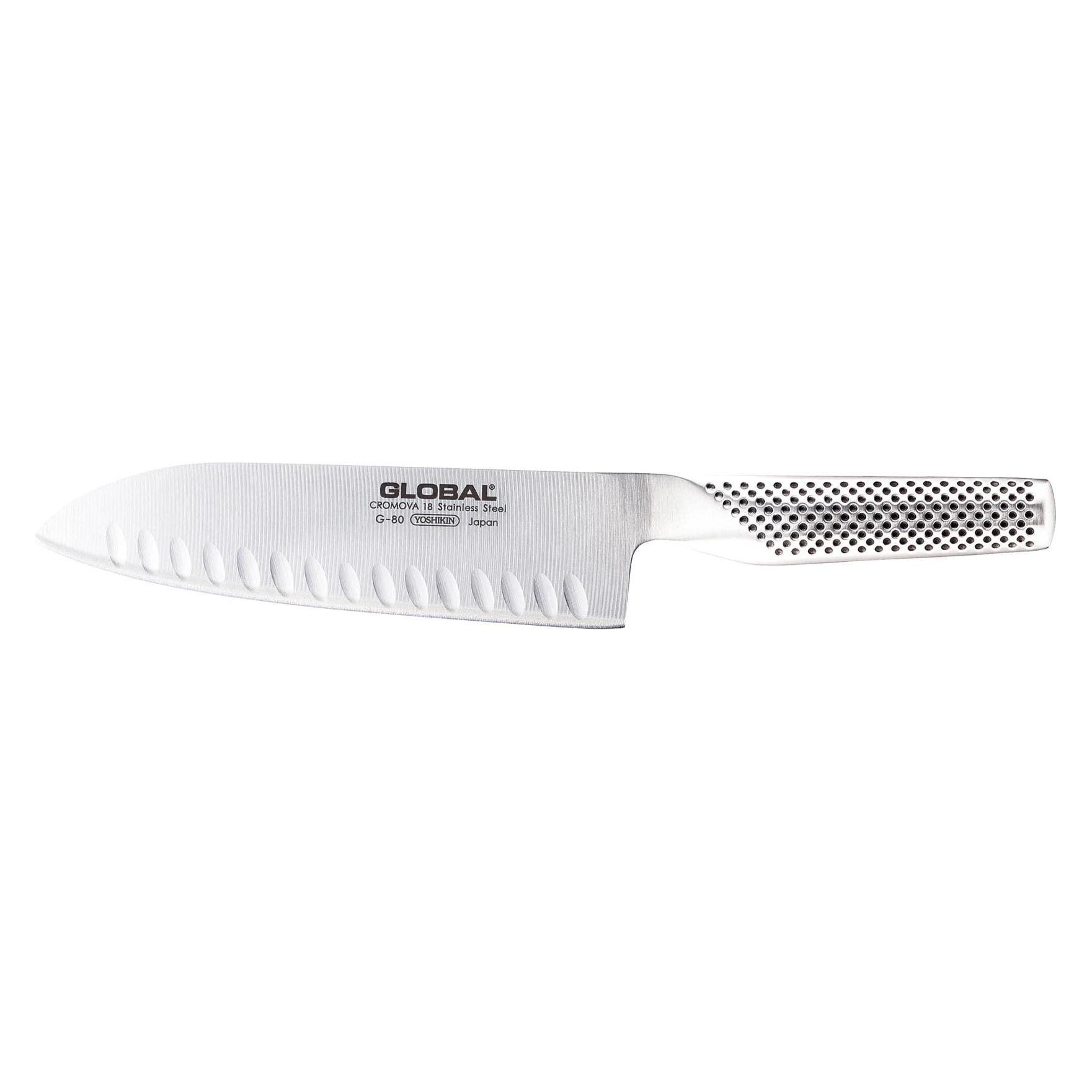 Global G-80 Santokumesser mit Kullen (18 cm) (G-80)
