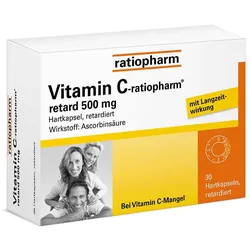 Vitamin C-ratiopharm retard 500 mg  30 St Retard-Kapseln