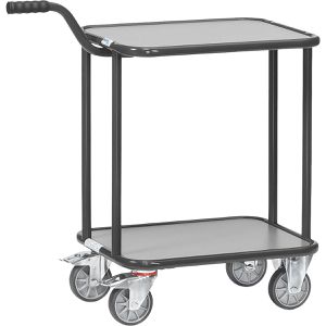 Fetra Transportroller 1164-7016 Grey Edition, mit Griff, 600 x 450mm, 2 Etagen, Tragkraft 250kg