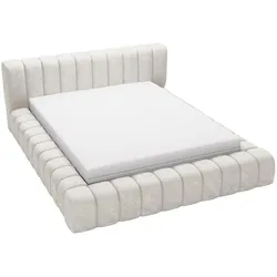 POLSTERBETT Italia 160x200 Cremige