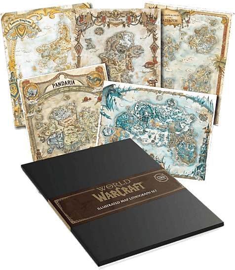 Póster - Fanattik World of Warcraft Edición limitada de litografías, 5 láminas, 42x30 cm, a 5000 copias en todo el mundo