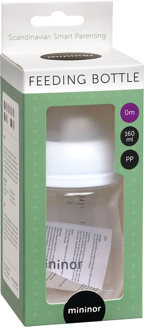 Mininor Sutteflaske Plast 0M 160 ml