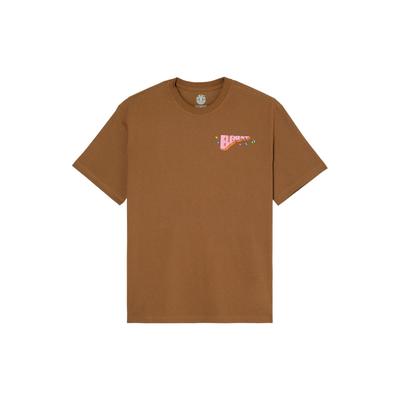 T-Shirt ELEMENT "Cosmic Dance", Herren, Gr. M, braun (sepia), Obermaterial: 100% Baumwolle., Shirts T-Shirt