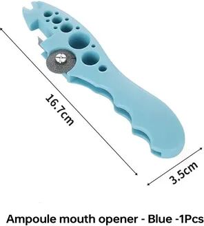 Inspire Daily Merch Portable Ampoule Bottle Opener Multi Functional Medical Glass Vial Opener For Nurses blue