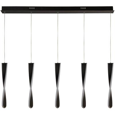 SEARCHLIGHT LED-Hängeleuchte "Hängeleuchte Paddle, 1-flammig", schwarz (chrom und schwarz), 1, H: 39cm, 1 Stk., Leuchten, Minimalistisches Ambiente