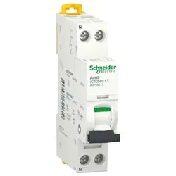 Schneider Leitungsschutzschalter Acti9 iC40N, Kennlinie C, 1P+N, 13A - A9P54613