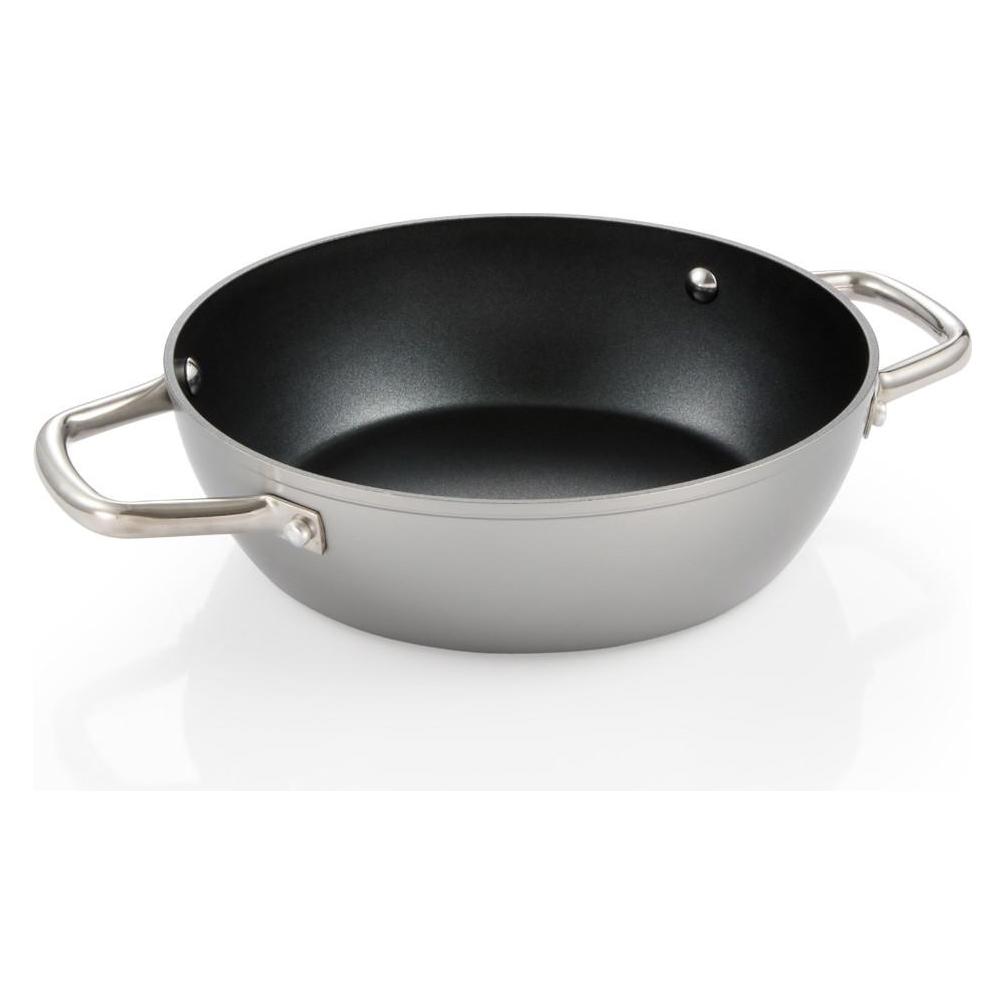Tescoma Tiefe Bratpfanne GrandCHEF+ ø 24 cm, 2 Griffe (Bratpfanne, Aluminium, Edelstahl) (54657465)