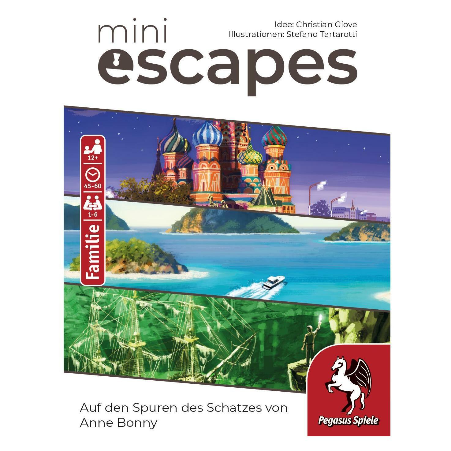 Pegasus MiniEscapes - Auf den Spuren des Schatzes von Anne Bonny (Deutsch, 1 - 6 Spieler) (19181G)
