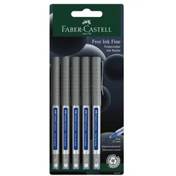 Faber-Castell Tintenroller-Set »Free Ink« 0.7 mm blau