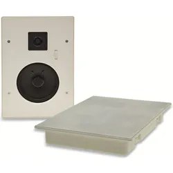 Chilitec Einbaulautsprecher CTE-34E, 120 W, eckig, weiss (1 Stk.), HiFi + Heimkino Lautsprecher, Weiss