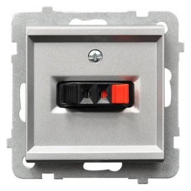 Ospel Lautsprecherdose Sonata Single Silber matt (GG-1R (GG-1R/m/38)