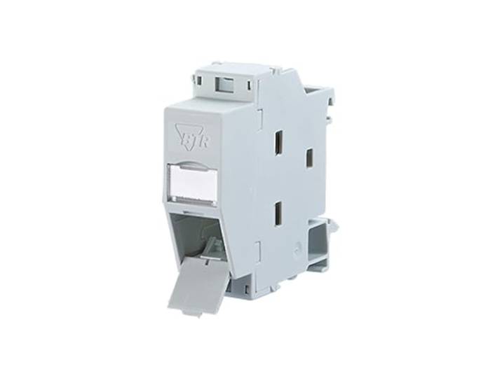 METZ Connect 82178 1309427103-E netwerkdoos, DIN-rail CAT 6, lichtgrijs