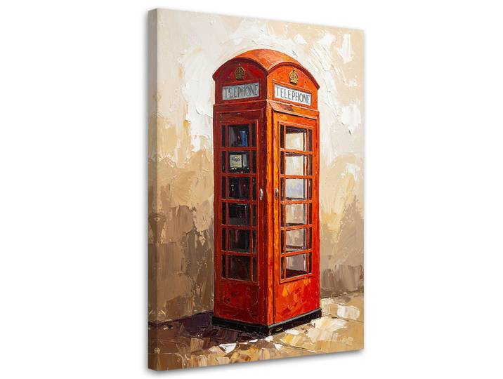 Feeby Leinwandbild Popkultur 80x120cm, Rot, Pop-Art, Rechteckig, 80x120 cm, Bilder & Rahmen, Bilder, Leinwandbilder