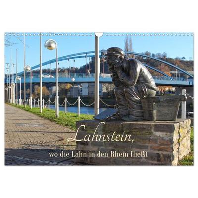 Lahnstein, wo die Lahn in den Rhein fließt (Wandkalender 2027 DIN A3 quer), CALVENDO Monatskalender