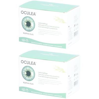 Oculea Blepha Plus 28 Reinigungstücher + 1 Reinigungspad x2 2x1 St Augentropfen