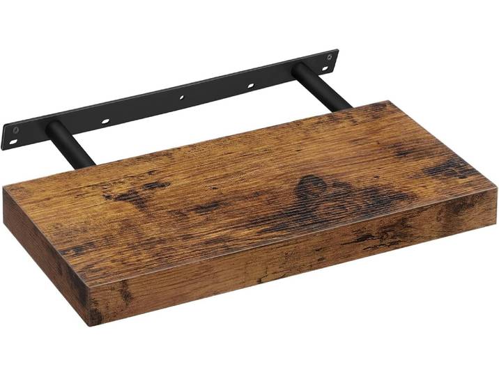 Wandregal schwebend rustikales Braun 20x40cm